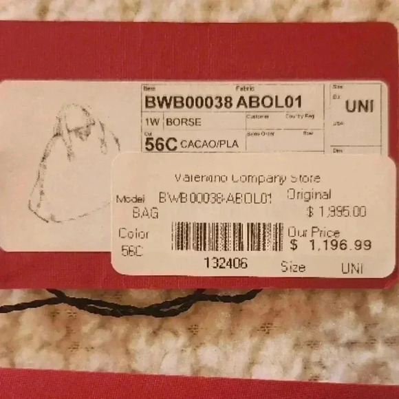 Valentino Garavani Brown Studded Satchel Tote Bag - Picture 9 of 16